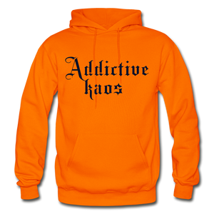 Classic Addictive Kaos Heavy Blend Adult Hoodie - orange