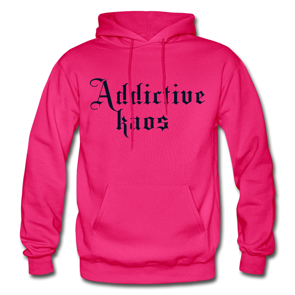 Classic Addictive Kaos Heavy Blend Adult Hoodie - fuchsia
