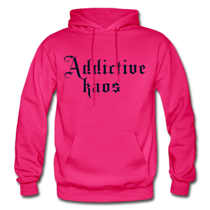 Classic Addictive Kaos Heavy Blend Adult Hoodie - fuchsia