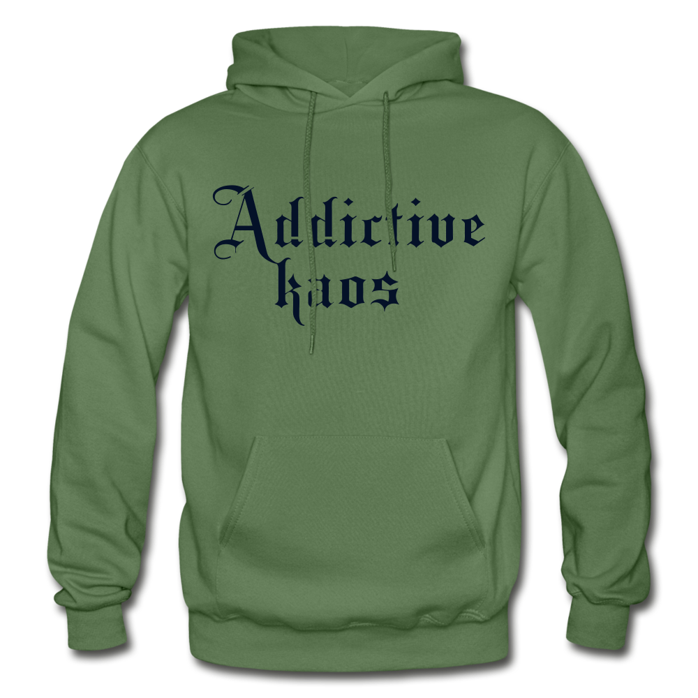 Classic Addictive Kaos Heavy Blend Adult Hoodie - military green
