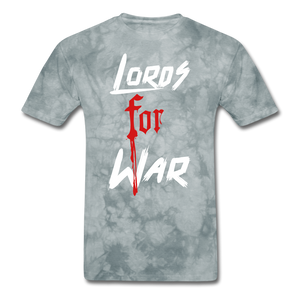 Lords For War T-Shirt - grey tie dye