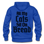 Cats Sit On Bread Heavy Blend Adult Hoodie - royal blue