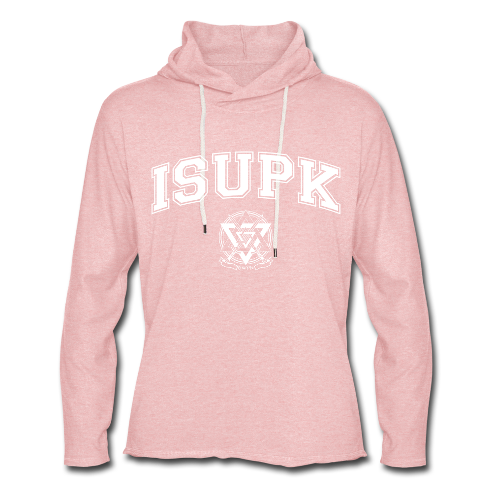 ISUPK Team Lightweight Terry Hoodie - cream heather pink
