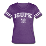 ISUPK Team Women’s Vintage Sport T-Shirt - vintage purple/white