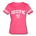 ISUPK Team Women’s Vintage Sport T-Shirt - vintage pink/white