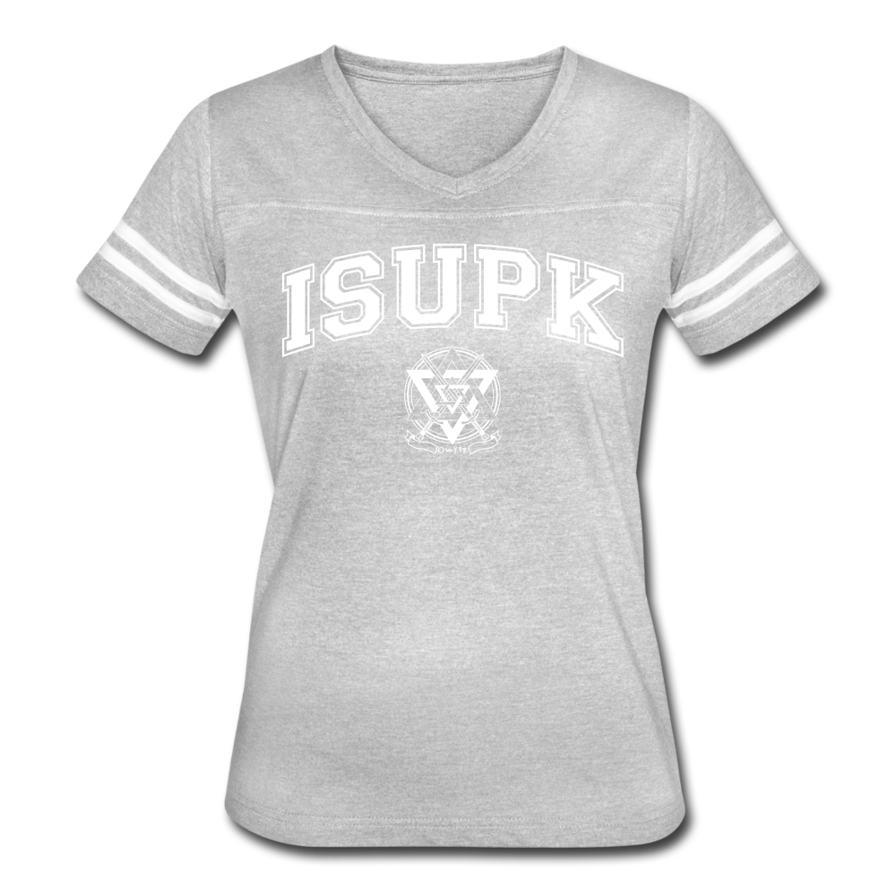 ISUPK Team Women’s Vintage Sport T-Shirt - heather gray/white
