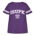 ISUPK Team Women's Curvy Sport T-Shirt - vintage purple/white