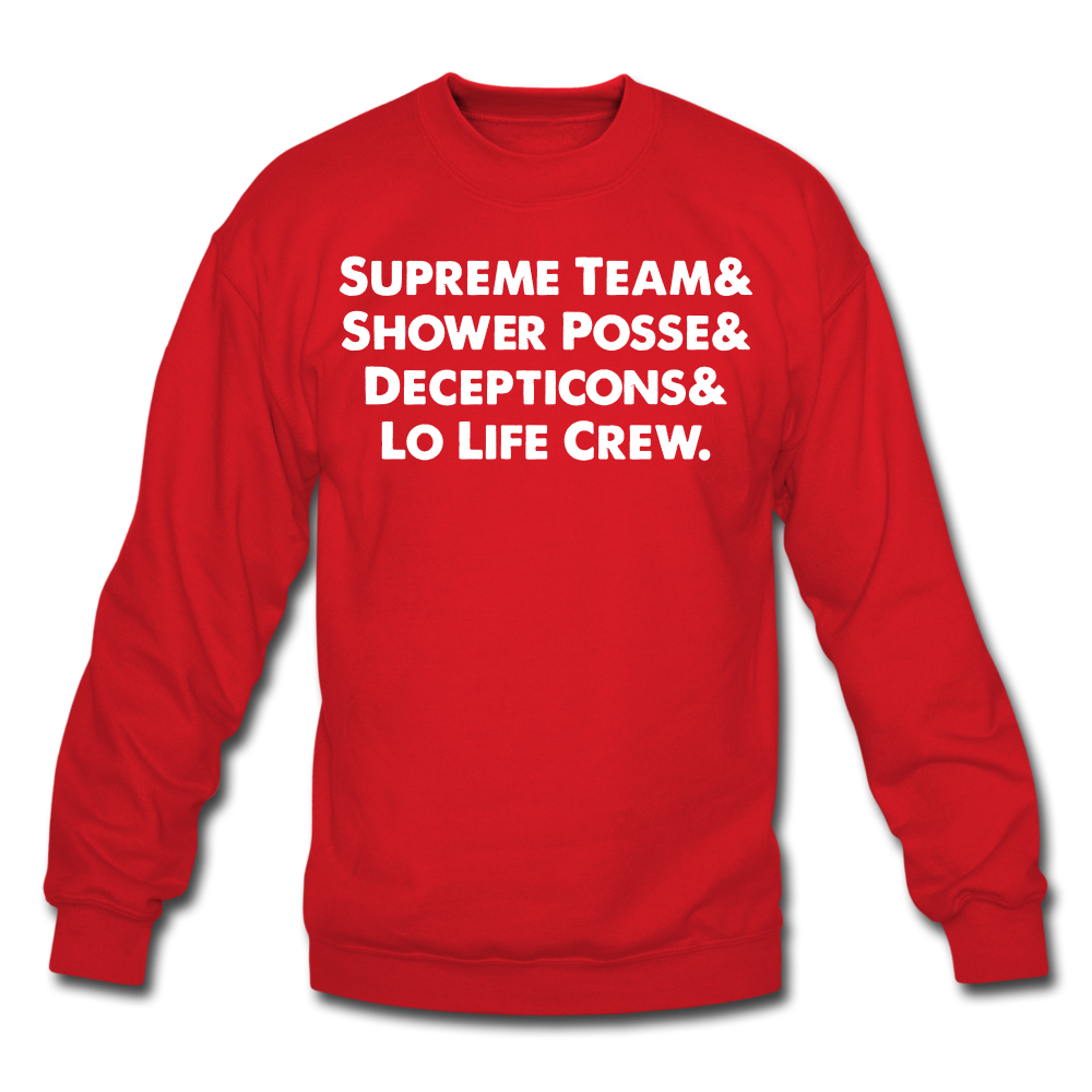 NY Teams Crewneck Sweatshirt - red