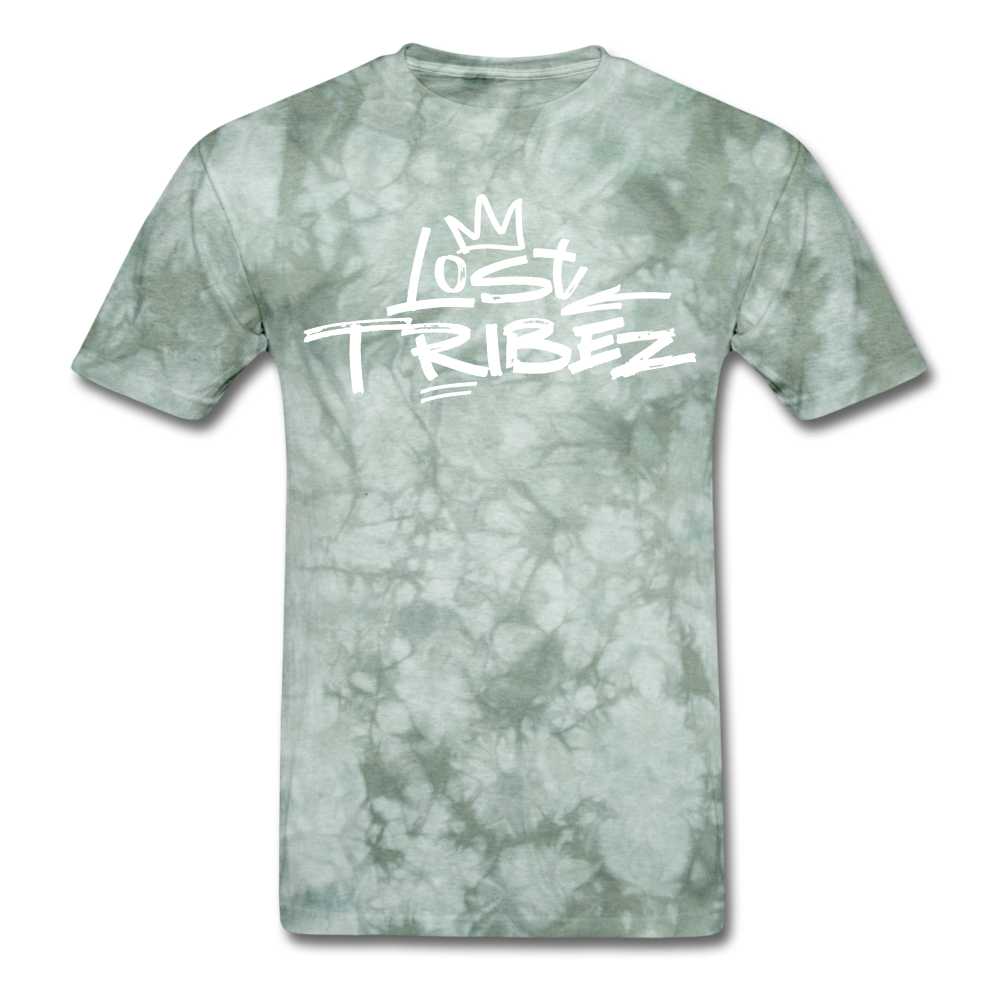 Lost Tribez T-Shirt - military green tie dye