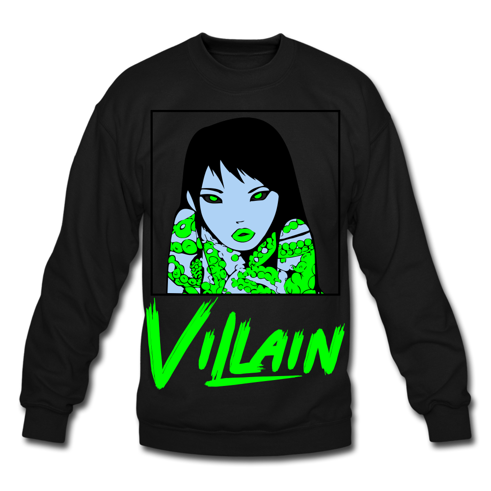 Shy Villain Crewneck Sweatshirt - black