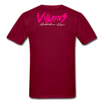 Villains  T-Shirt - burgundy