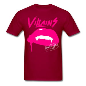 Villains  T-Shirt - dark red