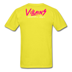 Villains  T-Shirt - yellow