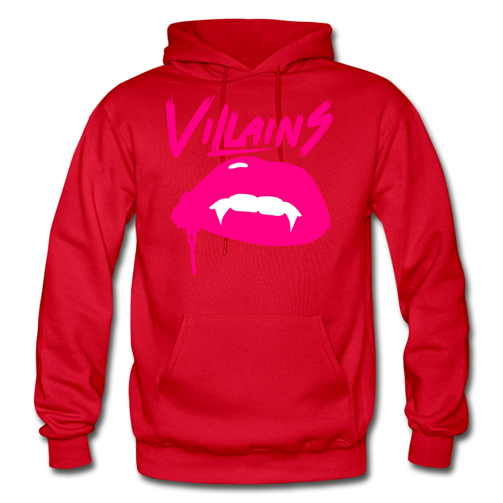 Villains Adult Hoodie - red