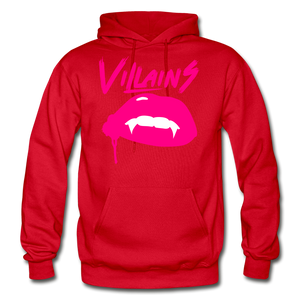 Villains Adult Hoodie - red