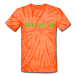 Cult Leader AK Tie Dye T-Shirt - spider orange