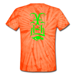 Cult Leader AK Tie Dye T-Shirt - spider orange