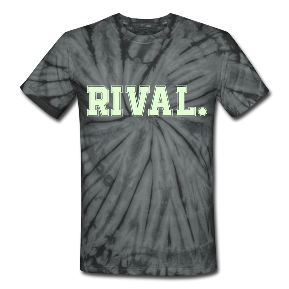 Rival. Tie Dye T-Shirt - spider black