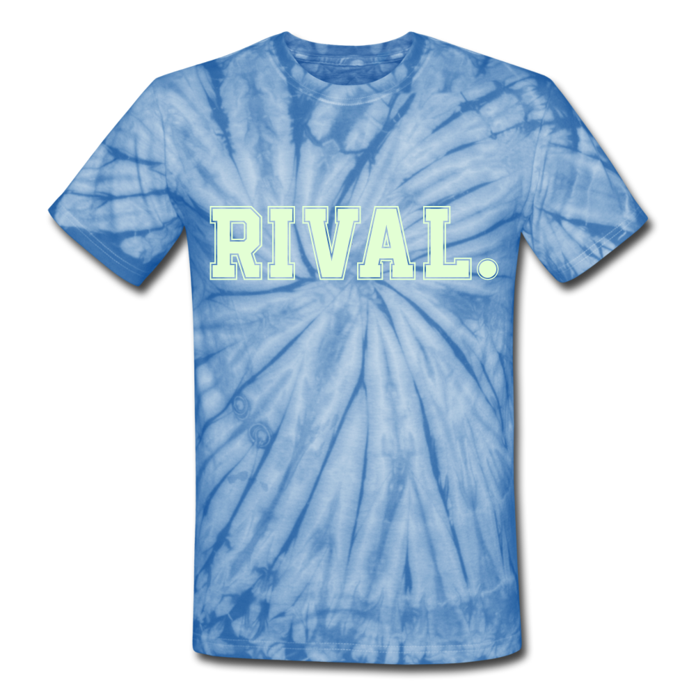 Rival. Tie Dye T-Shirt - spider baby blue