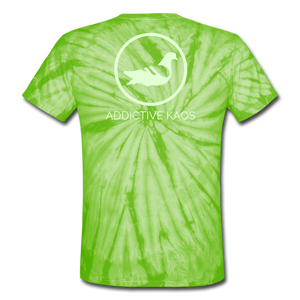 Rival. Tie Dye T-Shirt - spider lime green