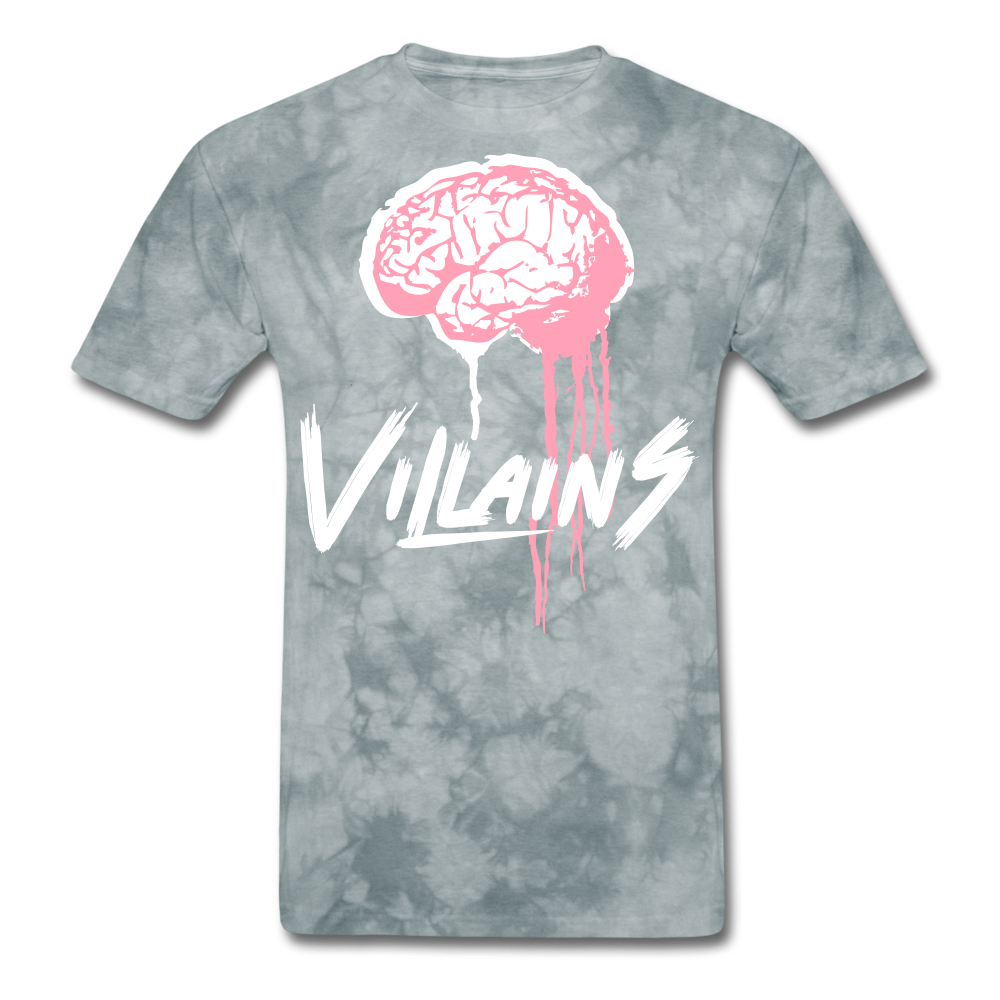 Villain Brain of opp T-Shirt - grey tie dye