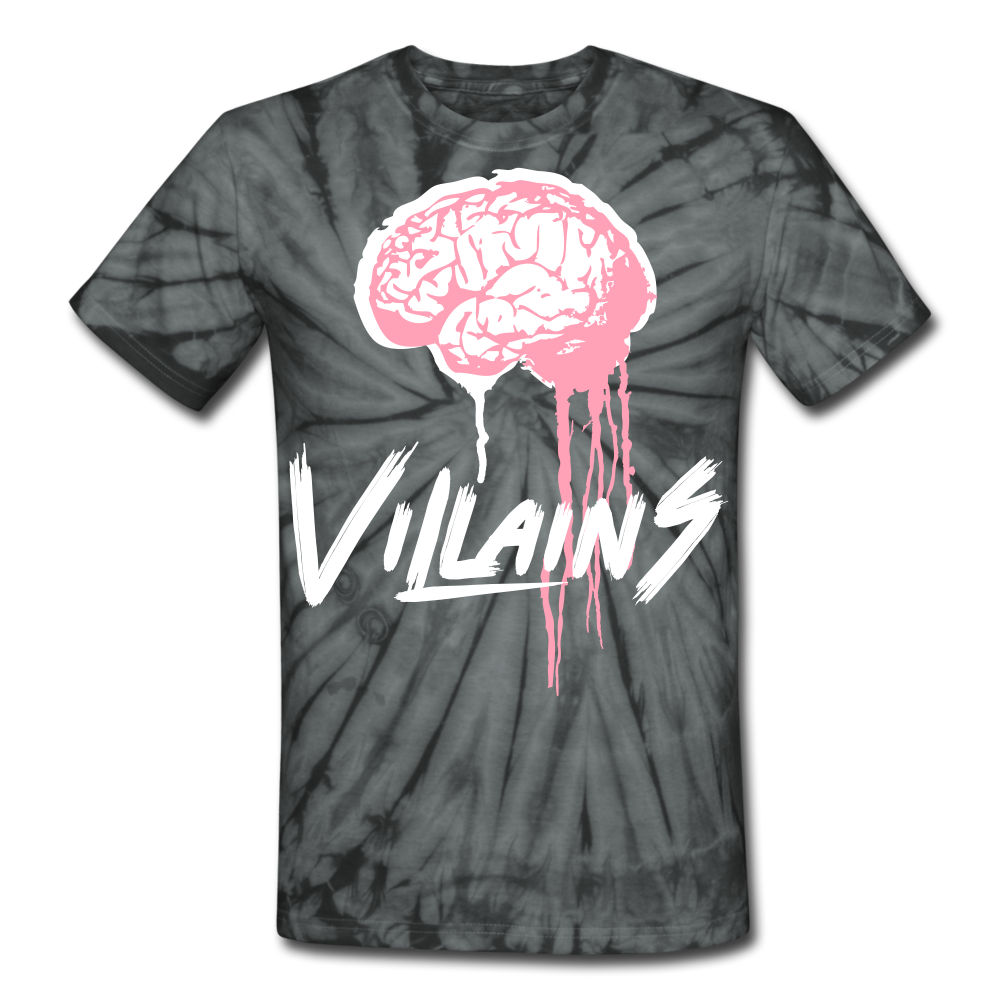 Villain Brain of opp Tie Dye T-Shirt - spider black