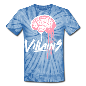 Villain Brain of opp Tie Dye T-Shirt - spider baby blue