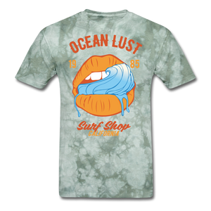 Ocean Lust T-Shirt - military green tie dye