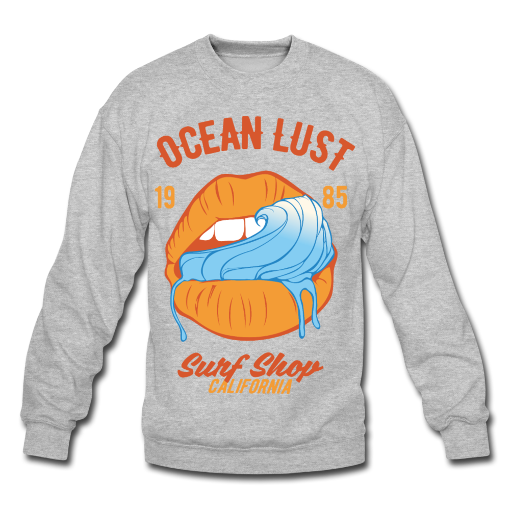 Ocean Lust Crewneck Sweatshirt - heather gray