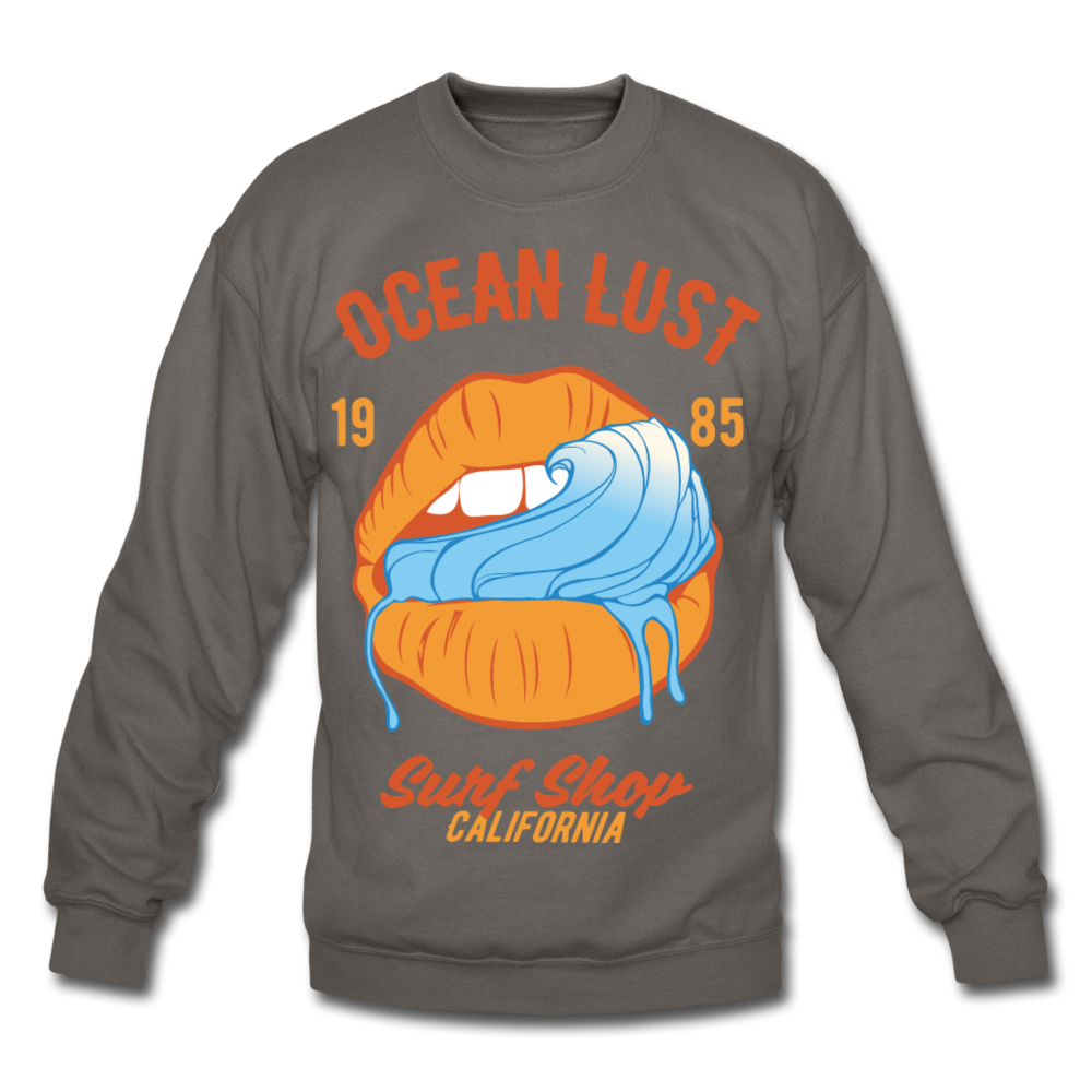 Ocean Lust Crewneck Sweatshirt - asphalt gray