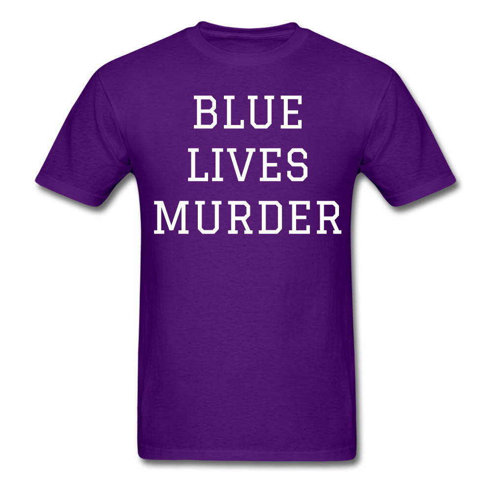 Blue Lives Murder Men's T-Shirt - purple