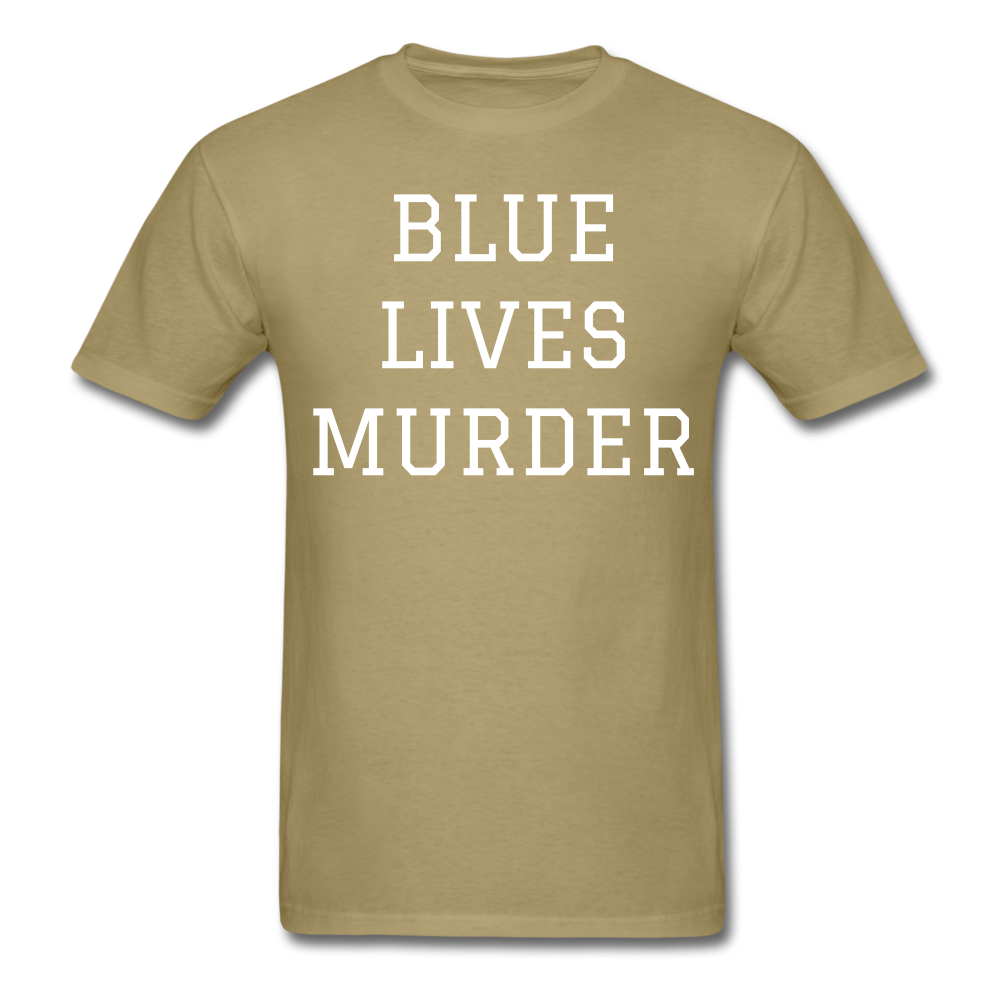 Blue Lives Murder Men's T-Shirt - khaki