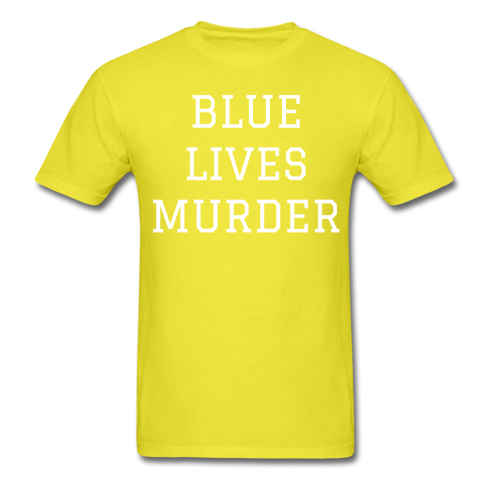 Blue Lives Murder Men's T-Shirt - yellow