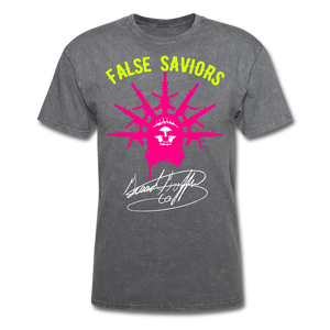 False Saviors Classic T-Shirt - mineral charcoal gray