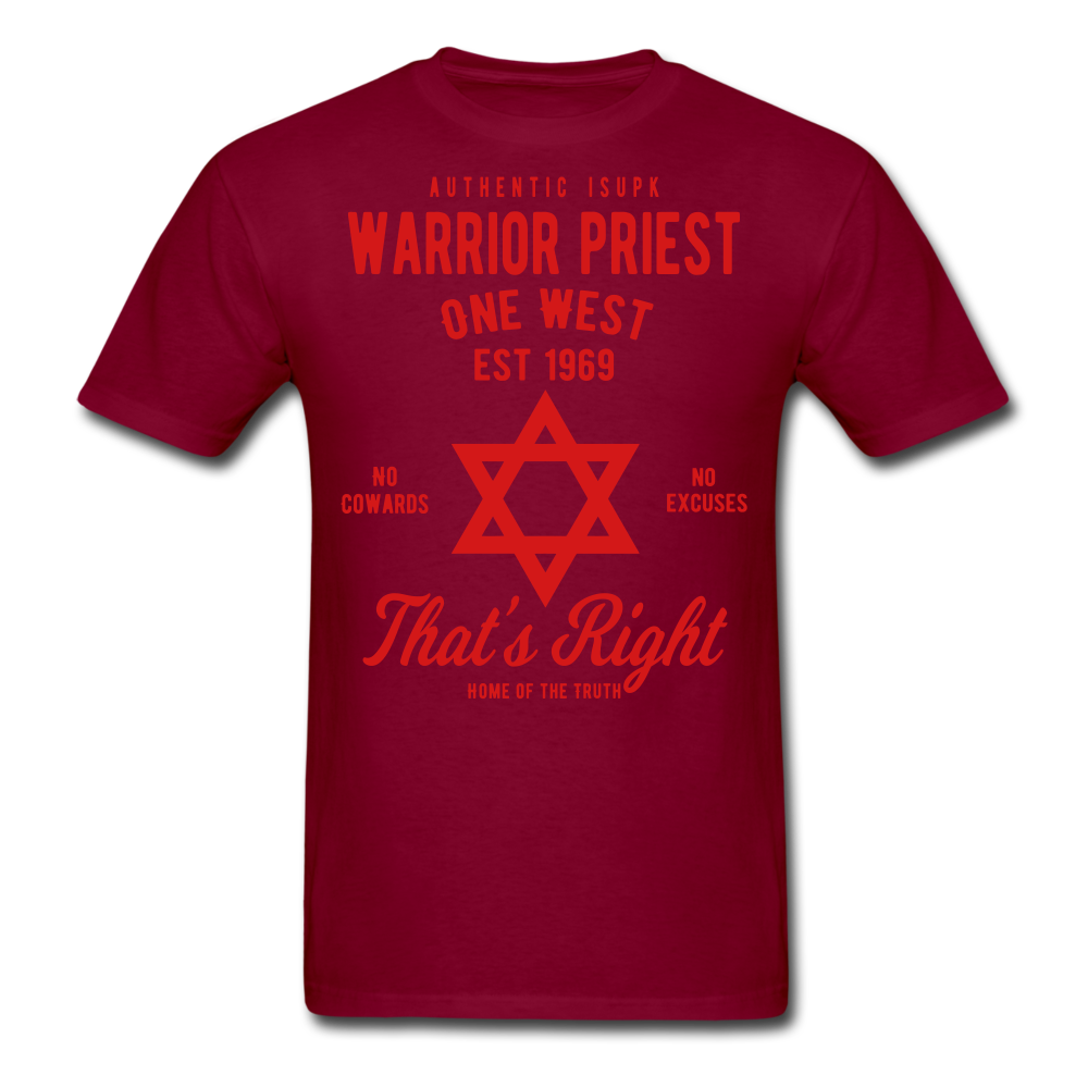 Warrior Priest (Capt. Special ) Short-Sleeve T-Shirt - burgundy