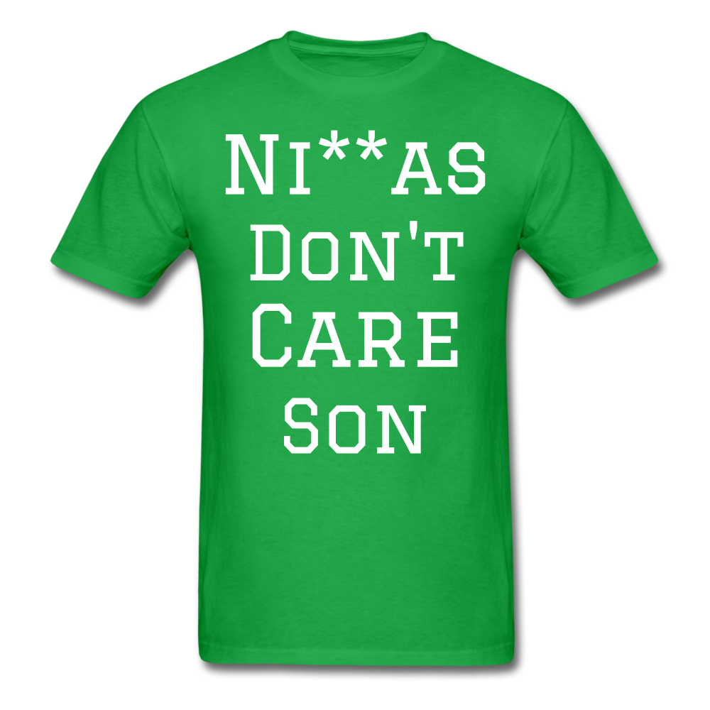 Don't Care  T-Shirt - bright green