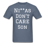 Don't Care  T-Shirt - denim