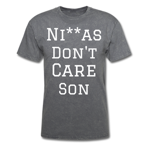 Don't Care  T-Shirt - mineral charcoal gray