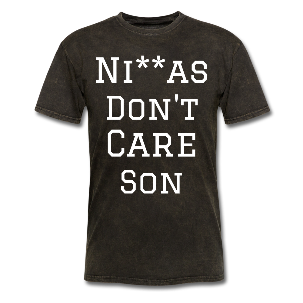 Don't Care  T-Shirt - mineral black
