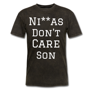 Don't Care  T-Shirt - mineral black