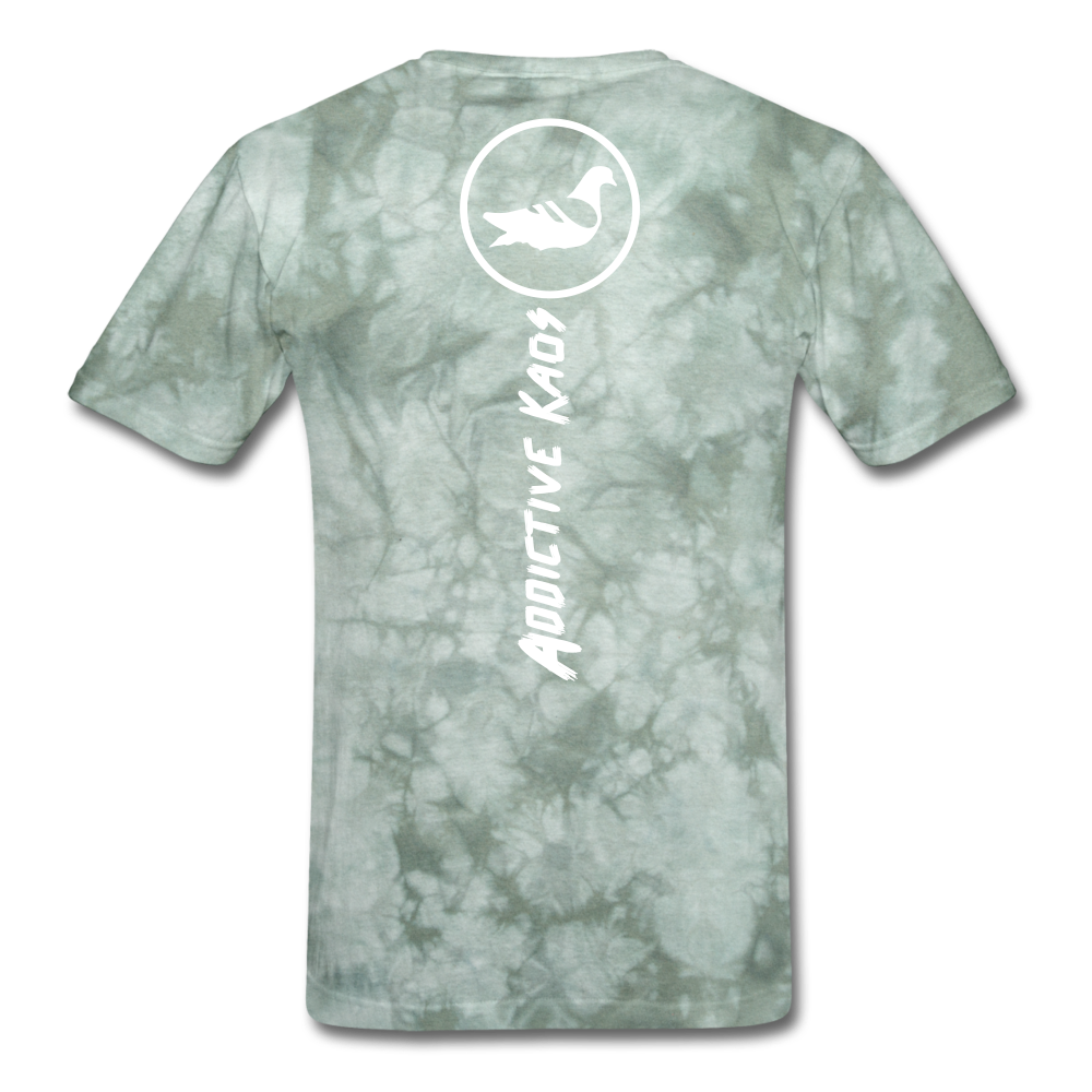 Don't Care  T-Shirt - military green tie dye