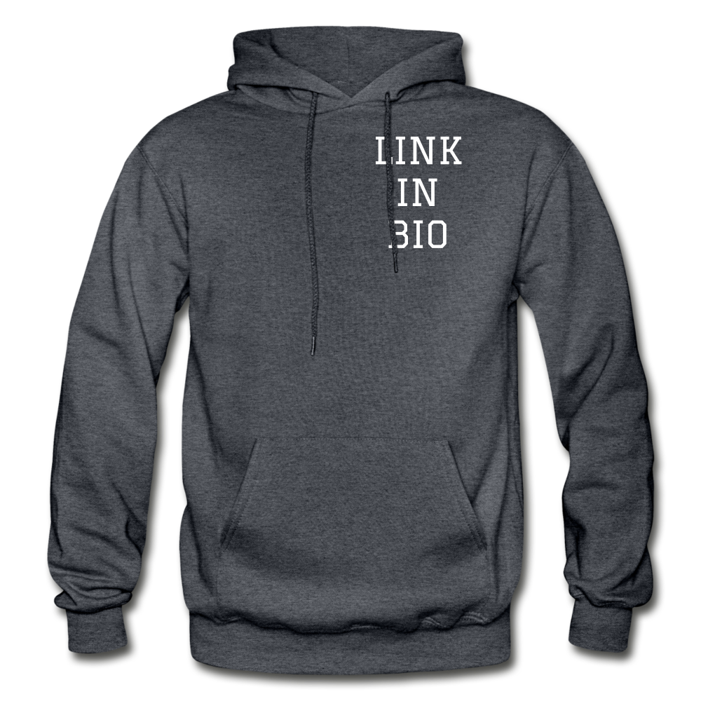 Link In Bio Hoodie - charcoal gray