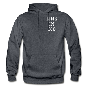 Link In Bio Hoodie - charcoal gray