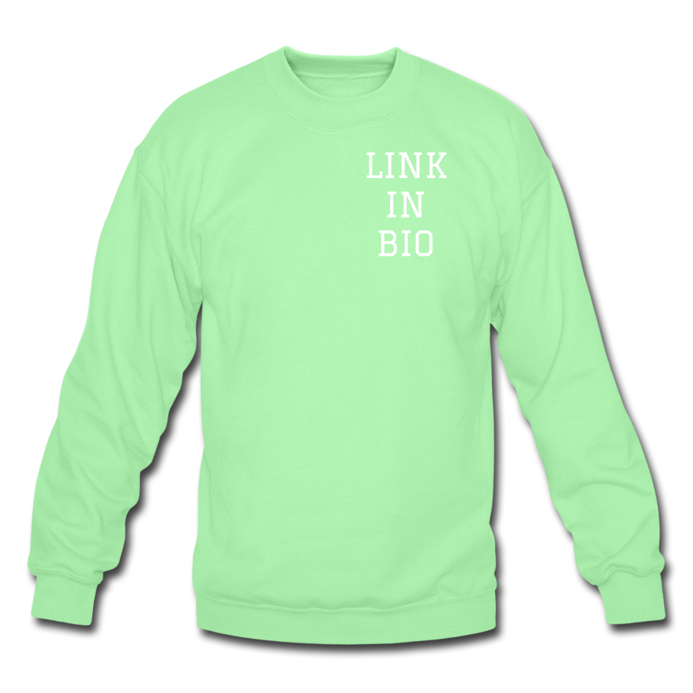 Link In Bio Crewneck Sweatshirt - lime