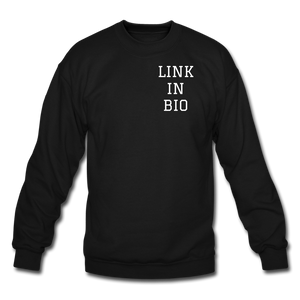 Link In Bio Crewneck Sweatshirt - black
