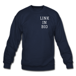 Link In Bio Crewneck Sweatshirt - navy