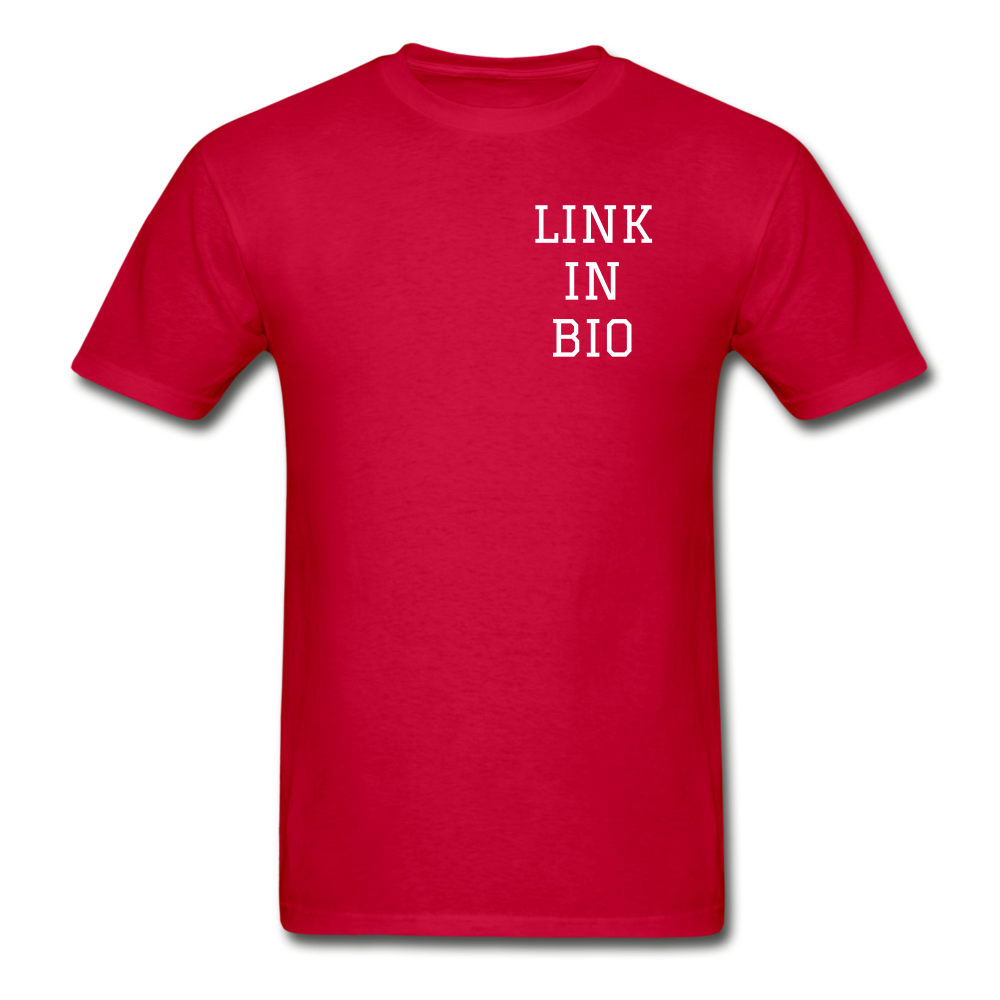 Link In Bio (alt) T-Shirt - red