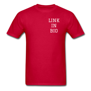 Link In Bio (alt) T-Shirt - red