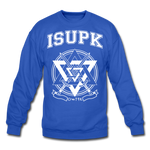 ISUPK Velvet Varsity Crewneck Sweatshirt - royal blue
