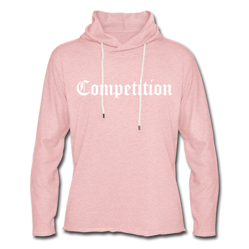 Competition Lightweight Terry Hoodie - cream heather pink